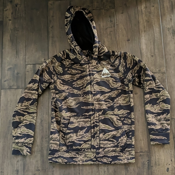 burton camo hoodie